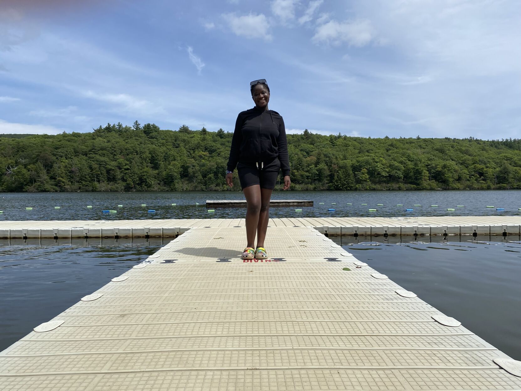 Adrianna Beliard, 15, at Camp Hi-Rock in Mount Washington.